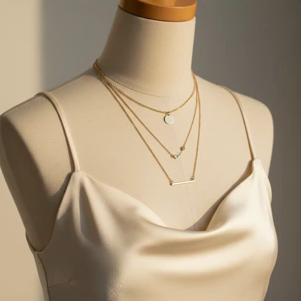 Collar dorado minimalista y pendientes de aro delicados de Shein, perfectos para cualquier ocasión.