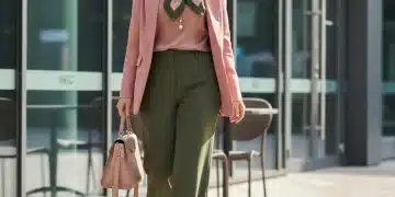 Mujer elegante luciendo un conjunto con los colores de moda SHEIN 2026, combinando estilo y tendencia.