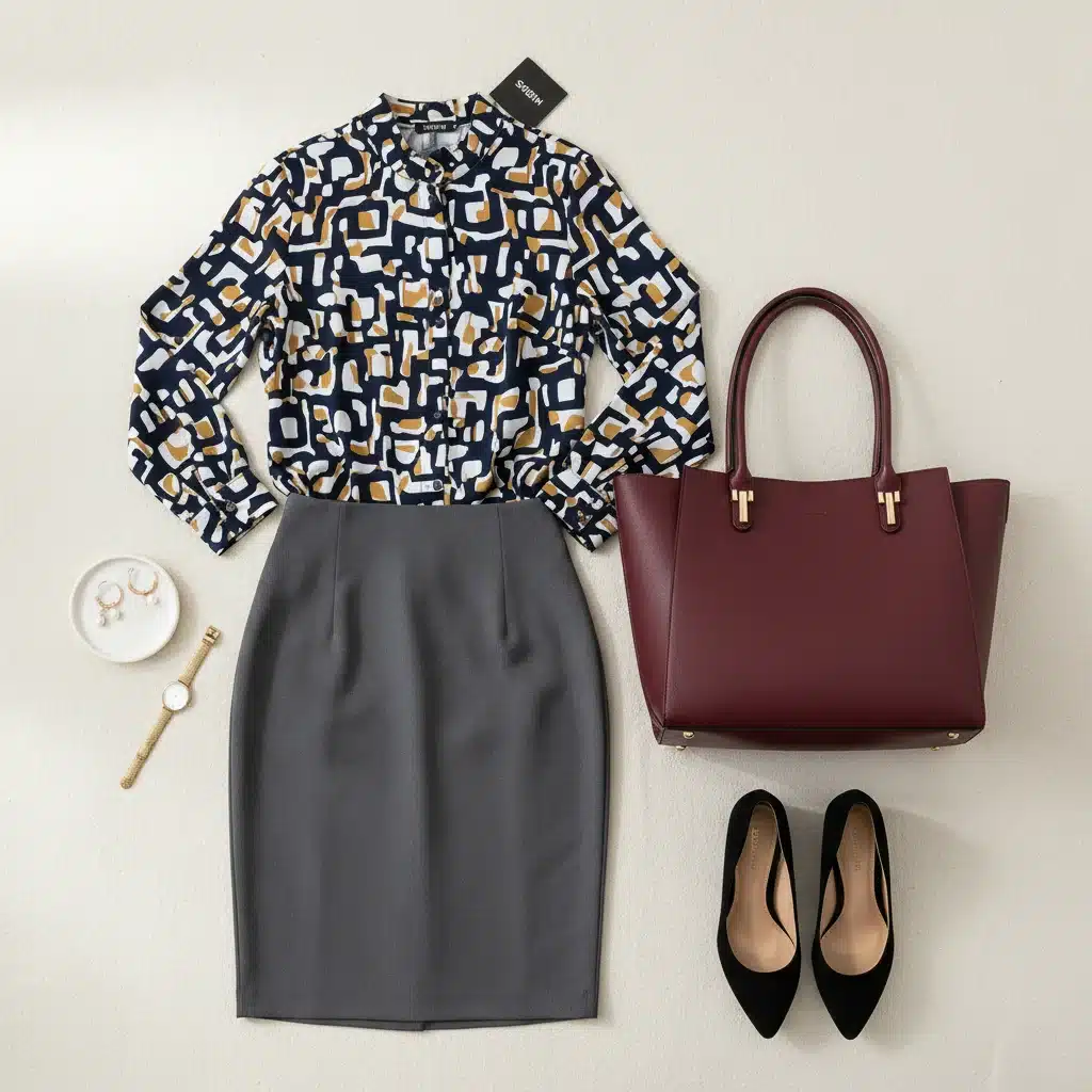 Conjunto de ropa de oficina SHEIN para un look profesional y moderno.