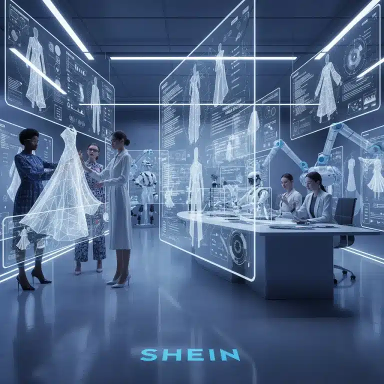 Diseño de moda futurista con inteligencia artificial en SHEIN 2026