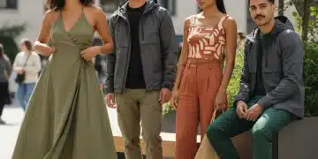 Modelos luciendo 4 looks de moda sostenible y versátil Shein 2026