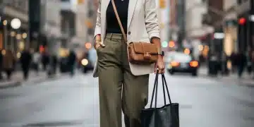 Mujer moderna luciendo un fondo de armario SHEIN versátil y elegante en la ciudad.