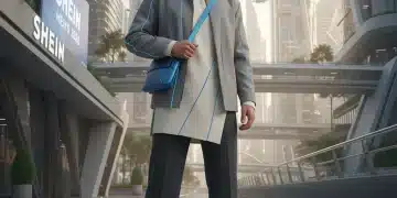 Hombre con atuendo de SHEIN Men 2026, estilo urbano y moderno, reflejando las nuevas tendencias.