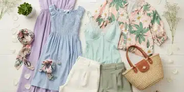 Variedad de prendas SHEIN para primavera 2026 en tonos pastel y florales.