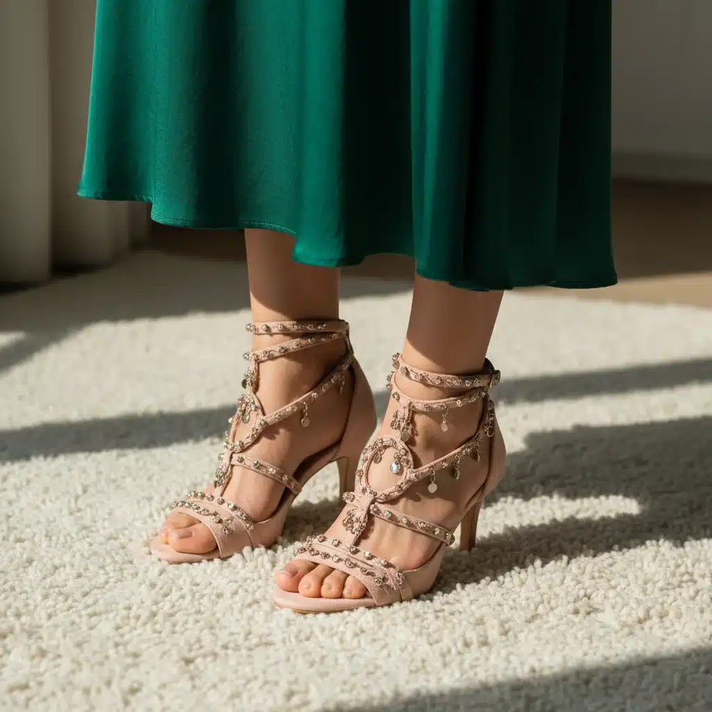 Tacones kitten SHEIN con detalles de tiras, combinando elegancia y comodidad para un look sofisticado.