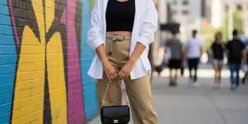 Mujer joven combinando prendas básicas de SHEIN para looks versátiles y modernos.